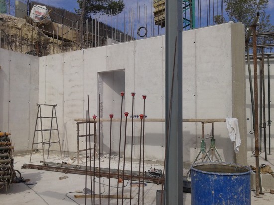 Concrete walls
