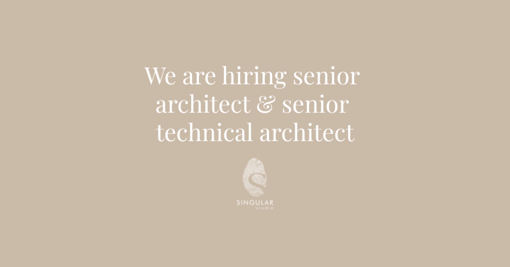 WE ARE HIRING SENIOR ARCHITECT  AND TECHNICAL SENIOR ARCHITECT