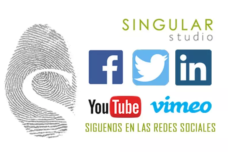 Singular Studio está presente en las principales redes sociales.